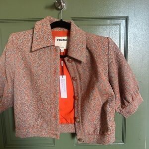 L'AGENCE NWT Vibrant Tweed Jacket